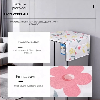 Vodootporan i otporan na masnoću pokrov hladnjaka, univerzalna zaštita protiv prašine za Haier i Midea hladnjake s jednim ili dvostrukim vratima, pokrov za perilicu rublja
