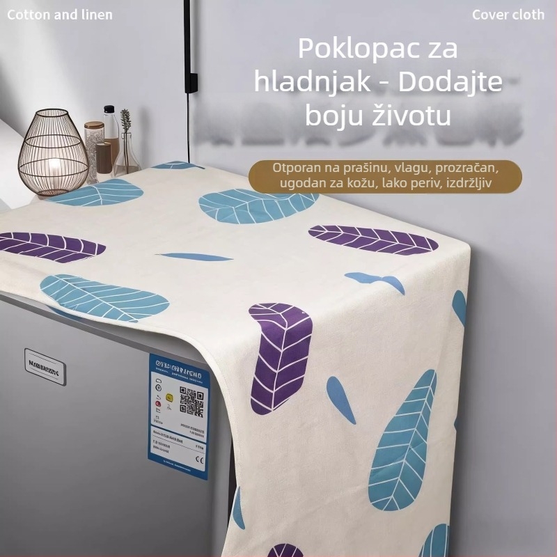 Vodootporan i otporan na masnoću pokrov hladnjaka, univerzalna zaštita protiv prašine za Haier i Midea hladnjake s jednim ili dvostrukim vratima, pokrov za perilicu rublja