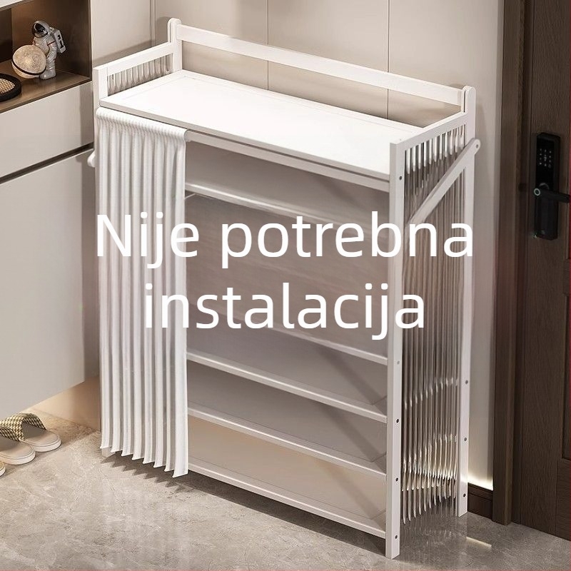 Sklopiva polica za cipele za unutarnju upotrebu, više etaža, bez montaže, otporna na prašinu
