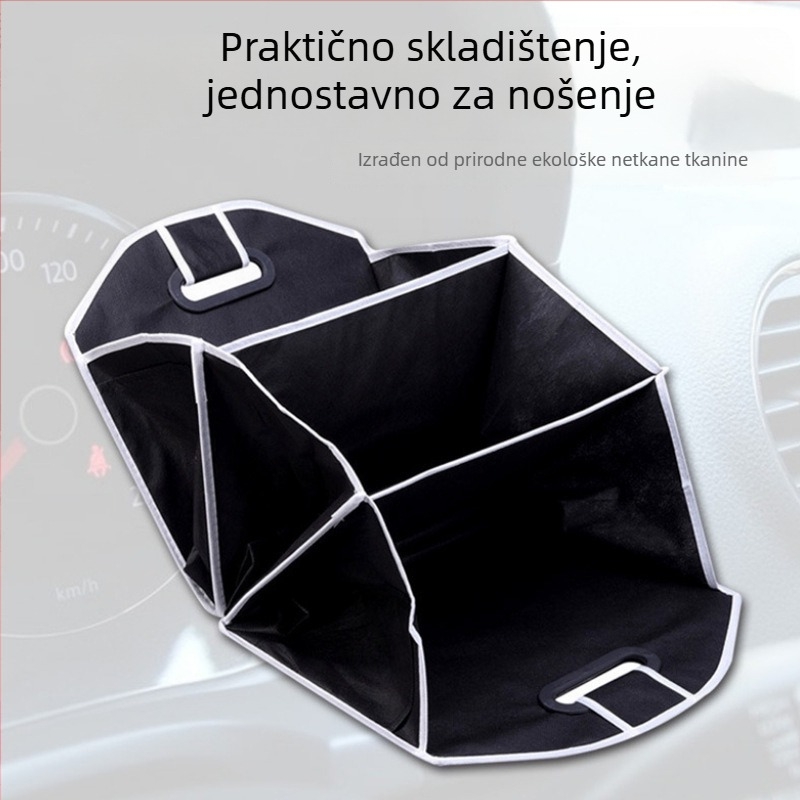 Sklopivi organizator za auto, kutija za skladištenje od netkane tkanine, dimenzije 32×32×52 cm, kapacitet 10–20 L, jednostavan i moderan dizajn