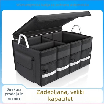Kutija za skladištenje u prtljažniku automobila, velike kapacitete, sklopiva, od Oxford platna