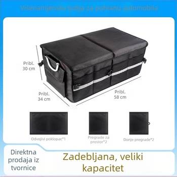 Kutija za skladištenje u prtljažniku automobila, velike kapacitete, sklopiva, od Oxford platna