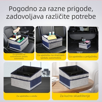 Sklopiva kutija za pohranu u automobilu od Oxford platna, velika zapremina, organizator prtljažnika
