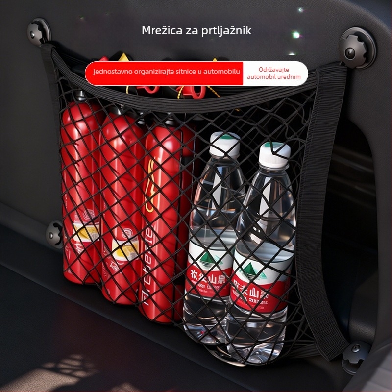 Bočna mreža prtljažnika automobila – univerzalni organizator za pohranu