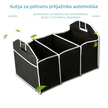 Sklopivi organizator prtljažnika autom iz debelog netkanog materijala, s ručkom