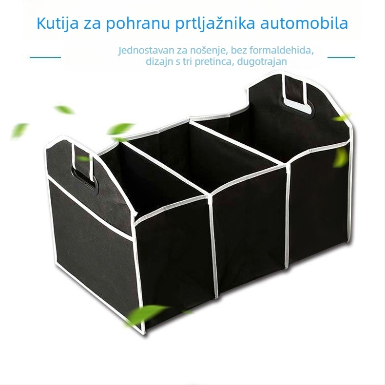 Sklopivi organizator prtljažnika autom iz debelog netkanog materijala, s ručkom