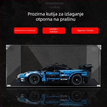 Akrilna kutija za izlaganje i skladištenje modela sportskog automobila 42123 s prozirnim zaštitnim poklopcem od prašine