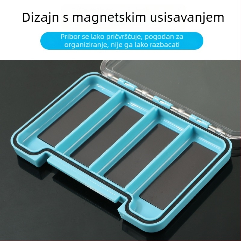 Vanjska kutija za ribolovne dodatke - tanak, vodootporan, mikro magnetska, višefunkcionalna kutija za organizaciju pribora