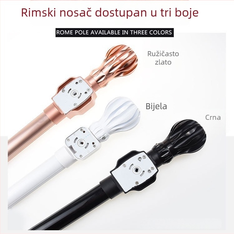 Teška elektromotorna zavjesa s rimskom šinom i štapom, pametno upravljanje Xiao AI