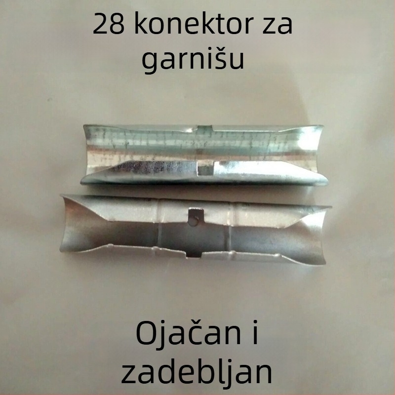Proširivi spojnik za rimsku šipku zavjese, 11 cm, kaljena spojna šipka