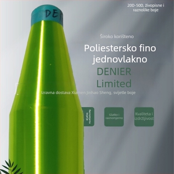 Poliester monofilament vlakno, fini denier 20D1F, žive boje, za filtrnu mrežu, filtrnu tkaninu, traku i zatvarač