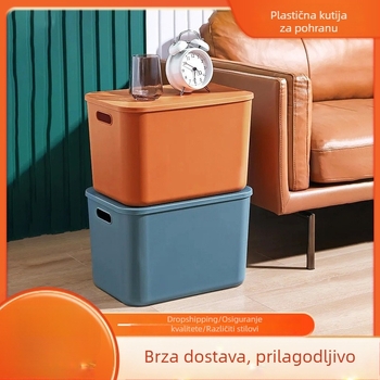 Prozirna plastična kutija za pohranu, 24 L, višenamjenski kućni organizator, PP materijal, otporan na prašinu i vlagu