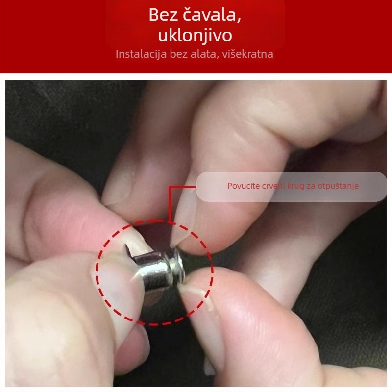 Magnetsko zatvaranje zavjesa, bez vijaka, zatemnjene zavjese za vrata i krevet, kopče za prstenove, magnetski držači