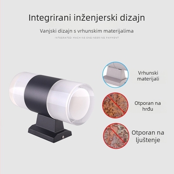 Vanjska LED zidna svjetiljka – vodootporna rasvjeta za dvorište, terasu i balkon
