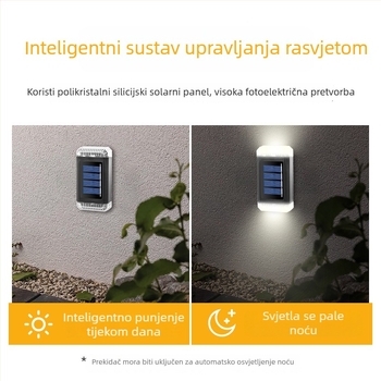 Solarne vanjske zidne svjetiljke za pranje zidova, vodootporne rasvjetne svjetiljke za dvorište i vrt, dekorativno osvjetljenje vanjskih zidova