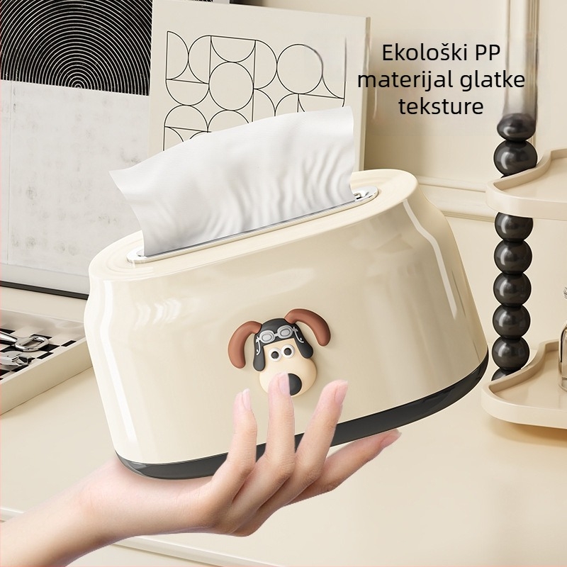 Proljetna kutija za maramice za dnevni boravak – elegantna kutija za skladištenje, kreativna kutija za kupaonicu, model E18