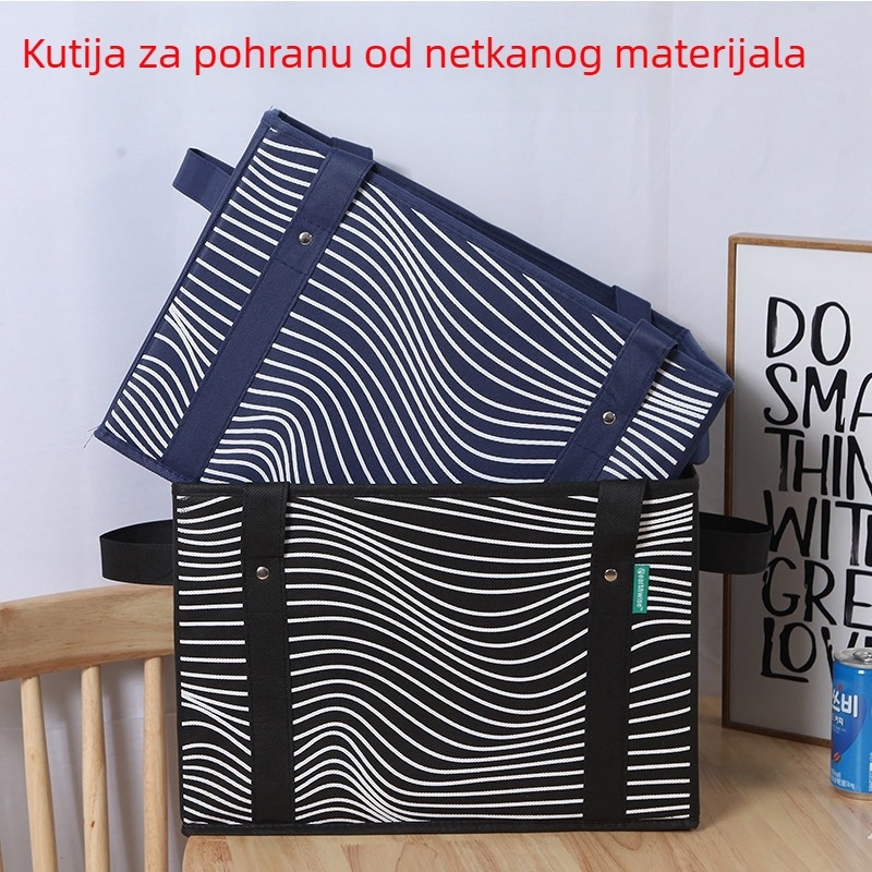 Prilagođena kutija za pohranu od netkanog materijala, velika zapremina, za igračke i sitnice, sklopiva