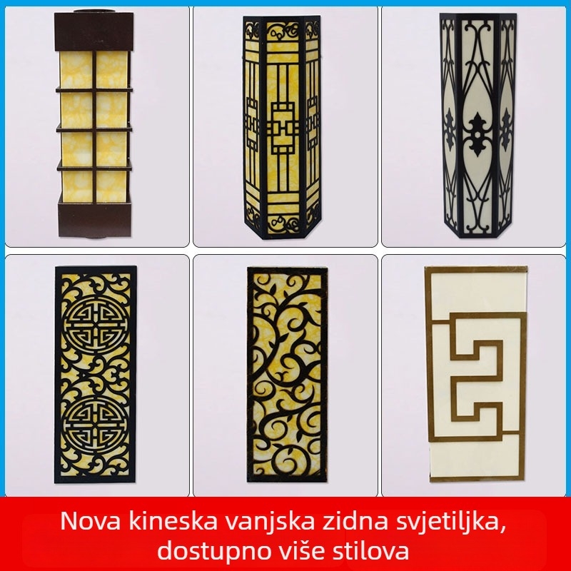 Vanjska zidna svjetiljka s imitacijom mramora, vodootporna vanjska rasvjeta za vilu i krajinski dizajn