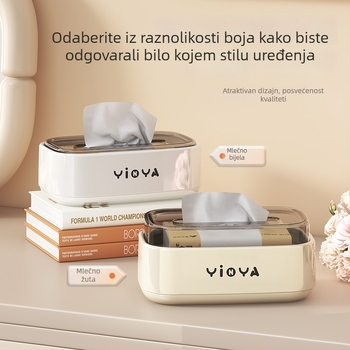 Kutija za maramice za dnevni boravak s pretincem za daljinski upravljač i stolni organizator, moderan dizajn