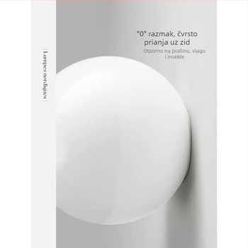 Prilagođena kuglična staklena zidna svjetiljka, skandinavski minimalistički dizajnerski stil, za dnevni boravak i spavaću sobu