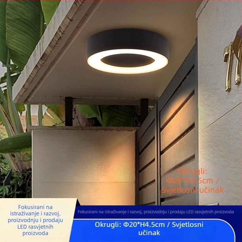 LED vanjska zidna svjetiljka s modernim minimalističkim dizajnom za hodnik i spavaću sobu