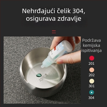 Posuda za začine od nehrđajućeg čelika 304, rotirajući dizajn u obliku luka i mosta, kuhinjski dodatak s drvenim okvirom, posuda za šećer i sol