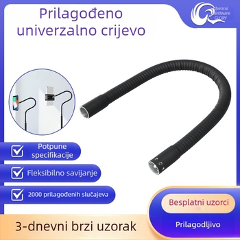 OEM prilagođena univerzalna fleksibilna cijev s zakrivljenim vratom, crna metalna cijev za moksibuziju