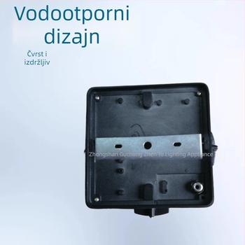 Vanjska kvadratna zidna lampa s odlijevanim aluminijskim kućištem BD022, IP65, 24V, 4 LED, 170×170 mm