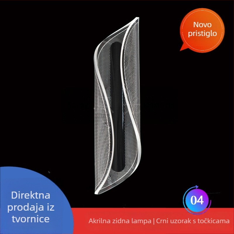 Minimalistička LED zidna svjetiljka od akrila za dnevni boravak, spavaću sobu i hodnik