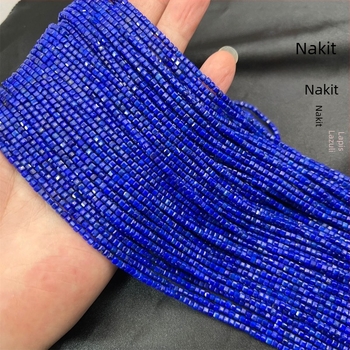 Lapis lazuli facettirane kubične perle – polugotovi dijelovi za DIY i dodaci
