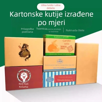 Pet slojeva izuzetno čvrsta kartonska kutija za preseljenje, velika za pakiranje i skladištenje, s ručkom
