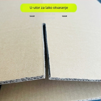 Petoslojna ekstra-tvrda kutija za preseljenje, sklopiva kutija od valovitog kartona, dimenzije 35 × 35 × 35 cm, debljina 6,5 mm