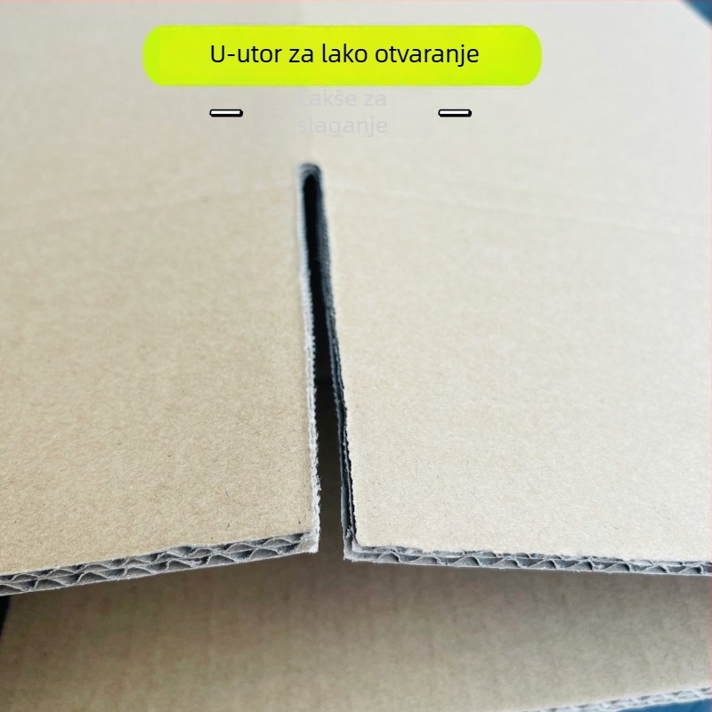 Petoslojna ekstra-tvrda kutija za preseljenje, sklopiva kutija od valovitog kartona, dimenzije 35 × 35 × 35 cm, debljina 6,5 mm