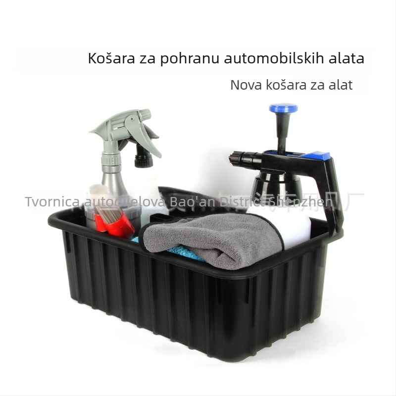 Kompaktna košara za alate za pranje automobila, ručni organizator alata za čišćenje vozila