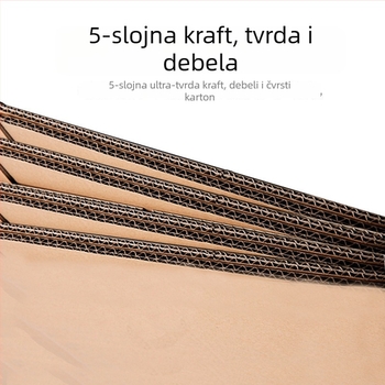65 cm duga, pet slojeva, izuzetno čvrsta valovita kartonska kutija za pakiranje i selidbu