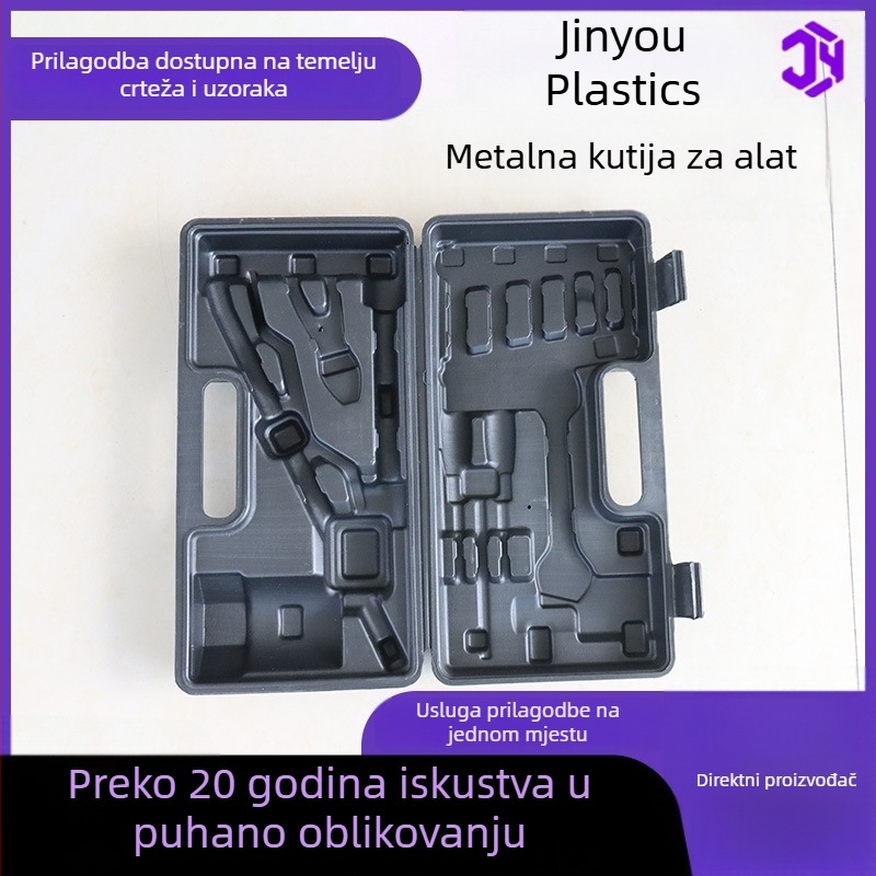 Prilagodljiva višenamjenska prijenosna plastična kutija za alate