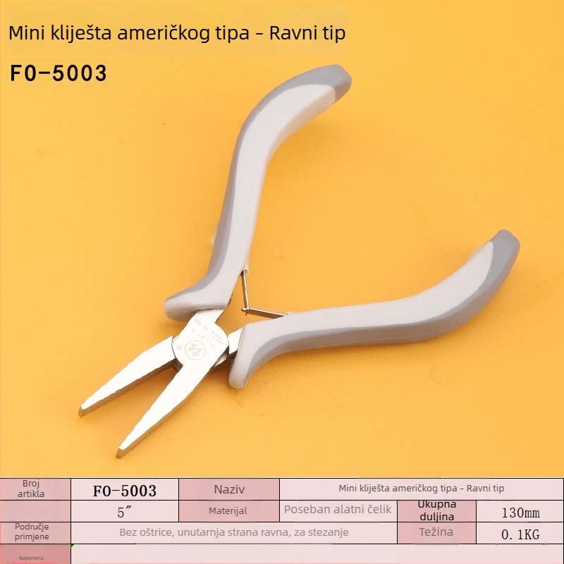 FO-5001 Mini ručno izrađene kliješta za nakit, 5 inča