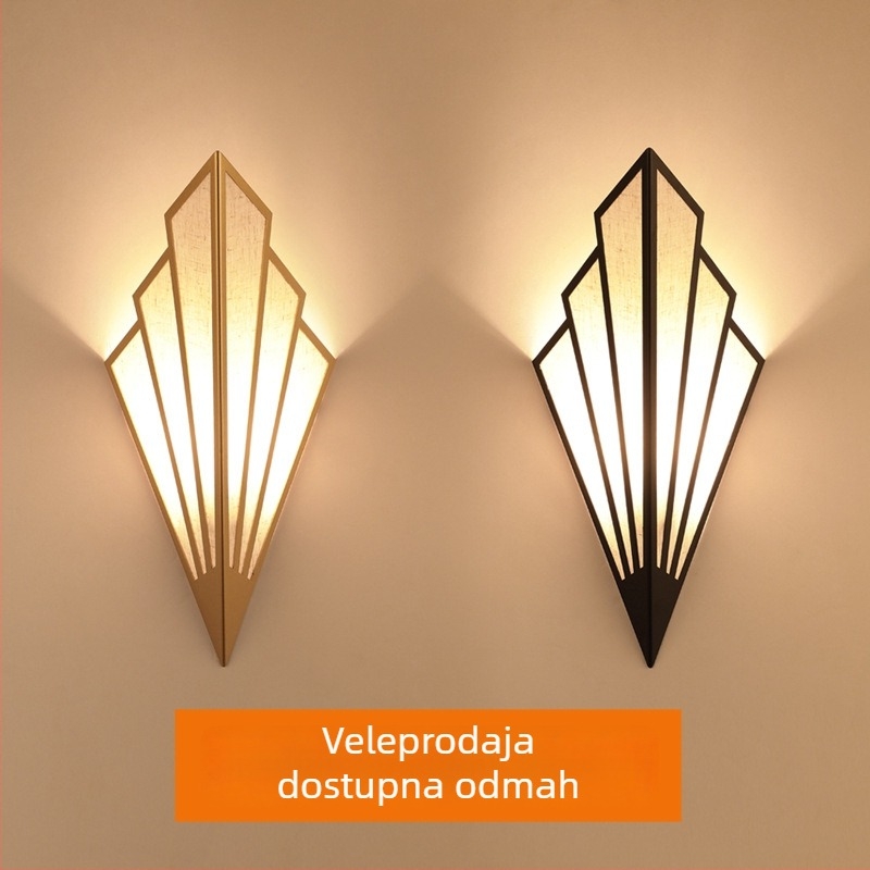 LED zidna svjetiljka s oblikom latice za hodnik i stubište, europskog stila, za spavaću sobu ili hotel, unutarnje zidno svjetlo