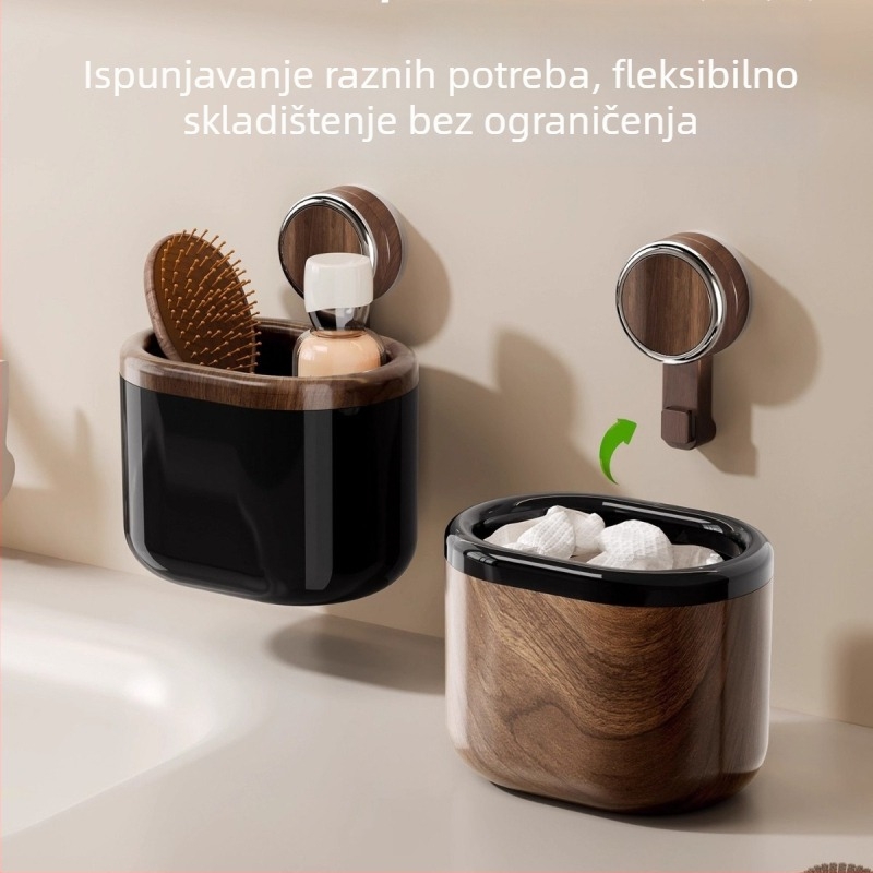Zidni organizator ručnika za lice s usisnom čašom, za kupaonicu