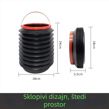 Auto kanta za otpad s teleskopskim sklopnim dizajnom, prijenosni spremnik za prtljažnik