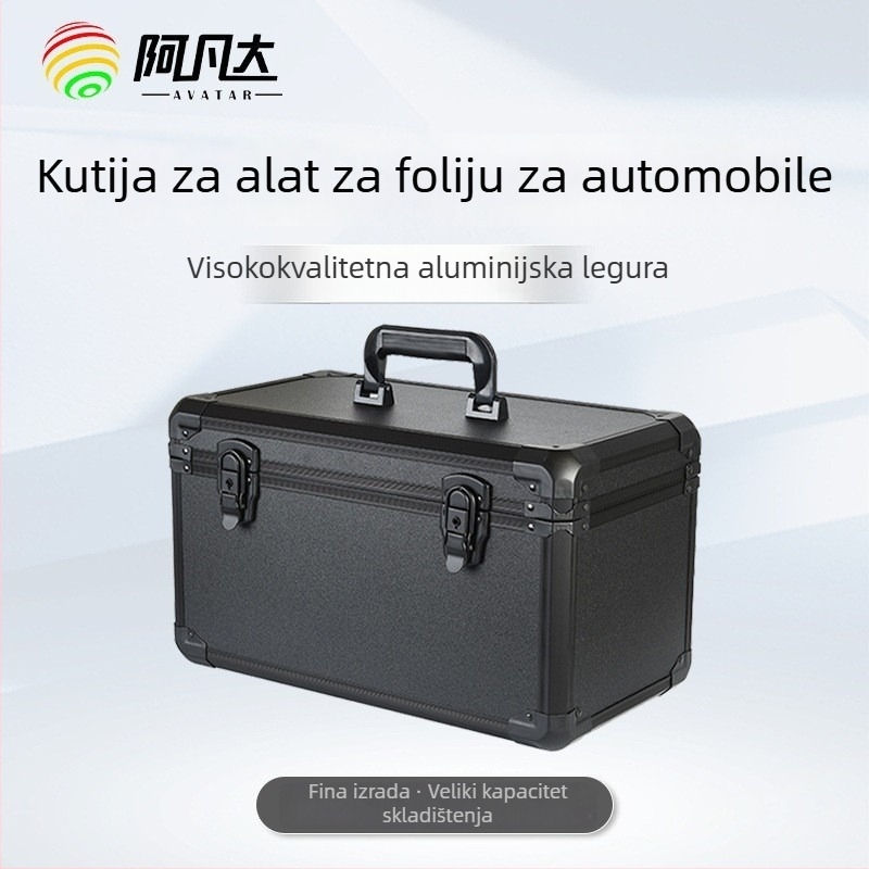 Prijenosna kutija alata za ugradnju auto folije sa ugrađenim uklonjivim pregradama