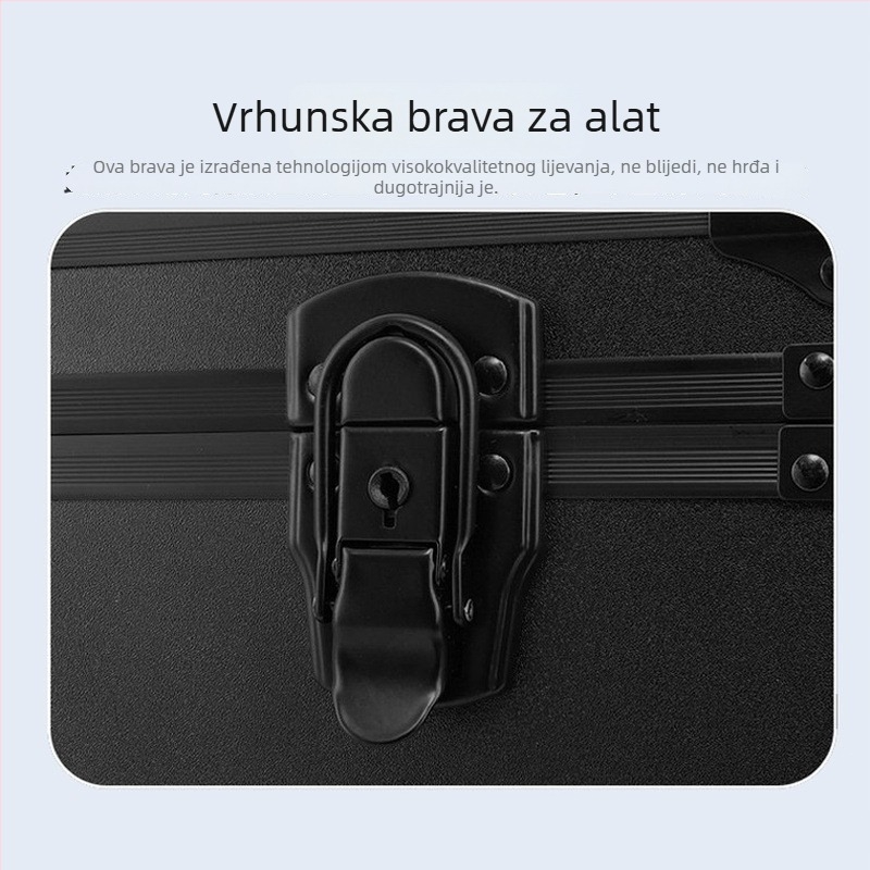 Prijenosna kutija alata za ugradnju auto folije sa ugrađenim uklonjivim pregradama