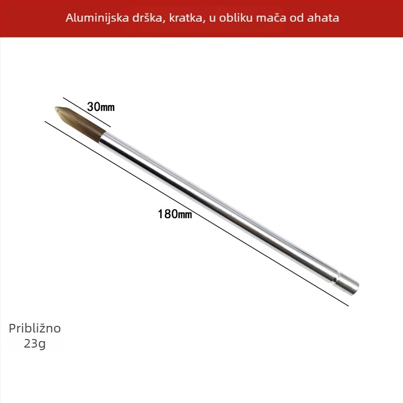 Aluminijski alat s agatnim vrhom za održavanje nakita i poliranje metala (zlato, srebro, bakar, nehrđajući čelik)