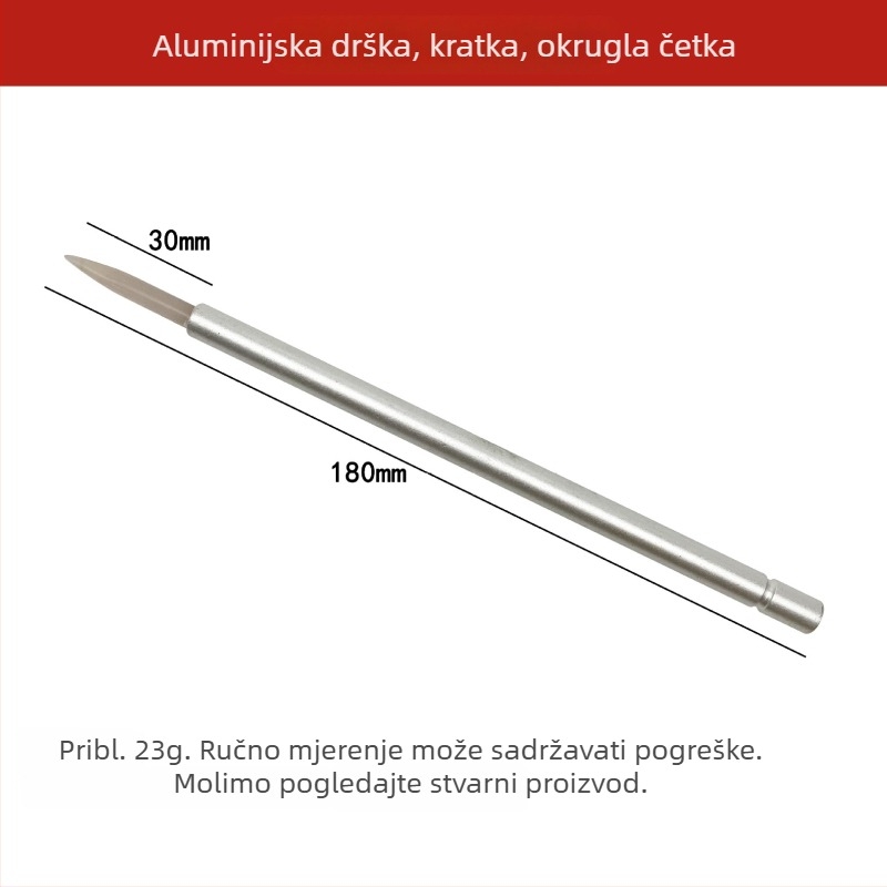 Aluminijski alat s agatnim vrhom za održavanje nakita i poliranje metala (zlato, srebro, bakar, nehrđajući čelik)