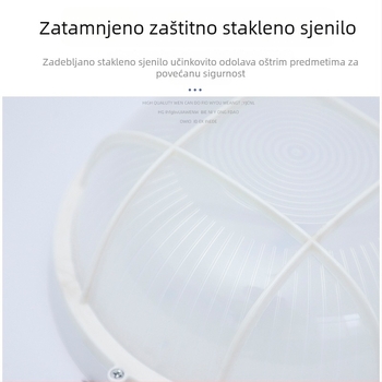 LED vodootporna zidna svjetiljka za električne i vodene šahtove, s baterijom za nužno osvjetljenje