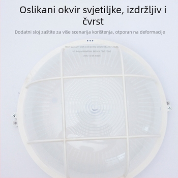 LED vodootporna zidna svjetiljka za električne i vodene šahtove, s baterijom za nužno osvjetljenje