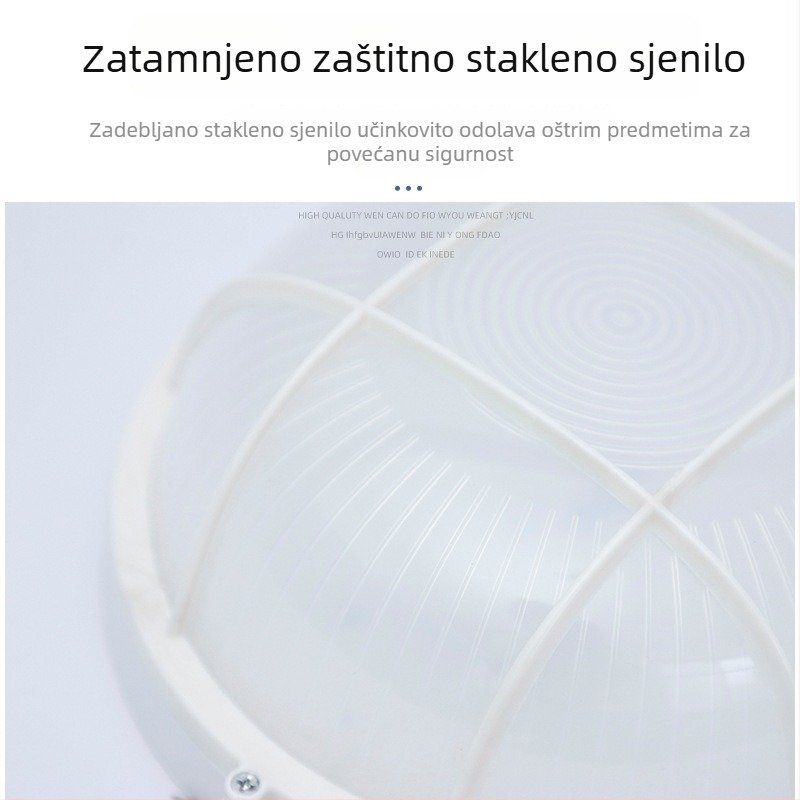 LED vodootporna zidna svjetiljka za električne i vodene šahtove, s baterijom za nužno osvjetljenje