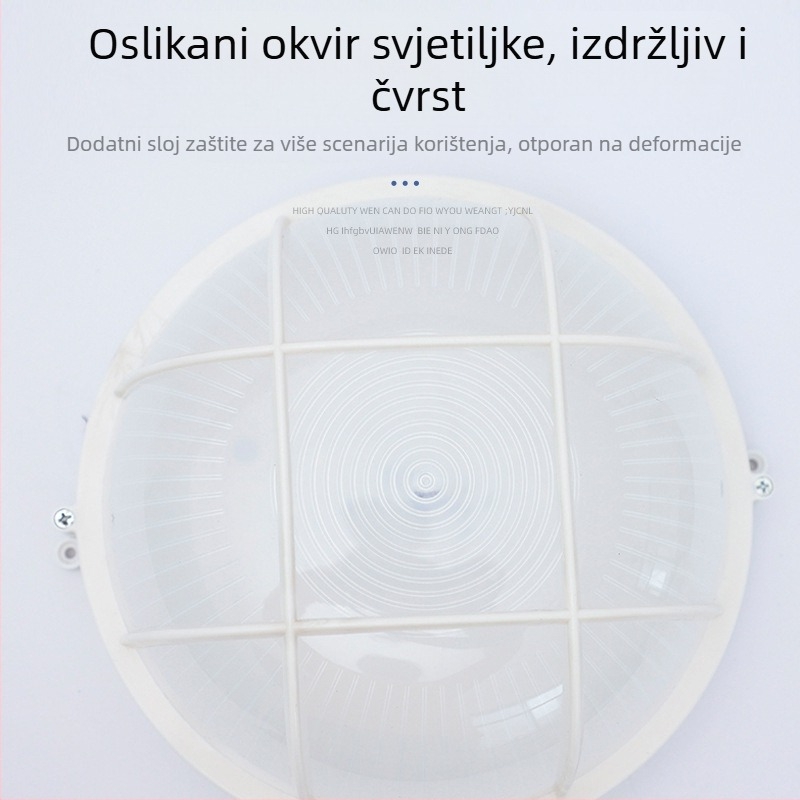 LED vodootporna zidna svjetiljka za električne i vodene šahtove, s baterijom za nužno osvjetljenje