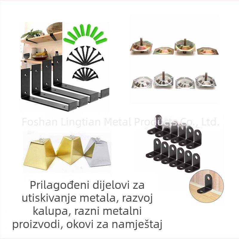 Metalni lisovani dijelovi, razvoj kalupa, različiti metalni proizvodi, namještajni pribor, uzorci prema nacrtima, ladice za pohranjivanje u ormarima