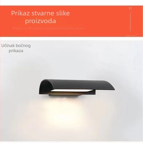 Vanjska LED vodootporna zidna svjetiljka, američki seoski stil, vrhunska i elegantna, dekor za vilu